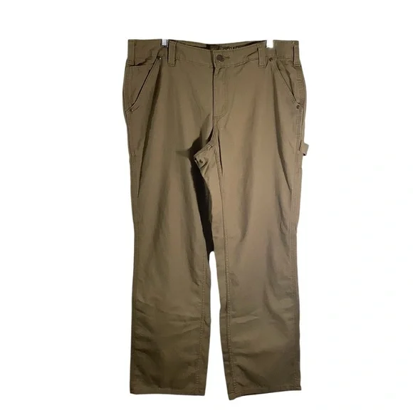 Carhartt Tan Cargo Pants Durable Workwear Original Fit - Picture 1 of 8